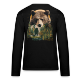 Ghadab, Bär, 1st | Teenager Langarmshirt - Schwarz
