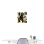 Xantherion, Schildkröte, 1st | Poster 40x60 cm - Weiß