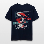 Guanyin, Muschel, 1st | Essential, Relaxed Fit Unisex Bio T-Shirt - Navy