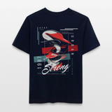 Guanyin, Muschel, 1st | Essential, Relaxed Fit Unisex Bio T-Shirt - Navy