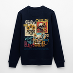 Odysseus, Totenköpfe, 1st | Roller, Unisex Bio-Sweatshirt - Navy
