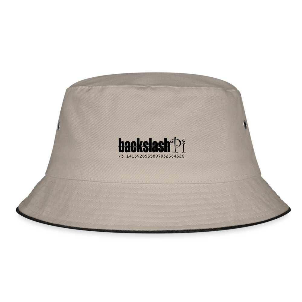 Fischerhut - Khaki/Schwarz