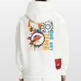 Arkenthos, Uhr, 1st | Heavyweight Oversized Bio Hoodie, Unisex - OFF WHITE