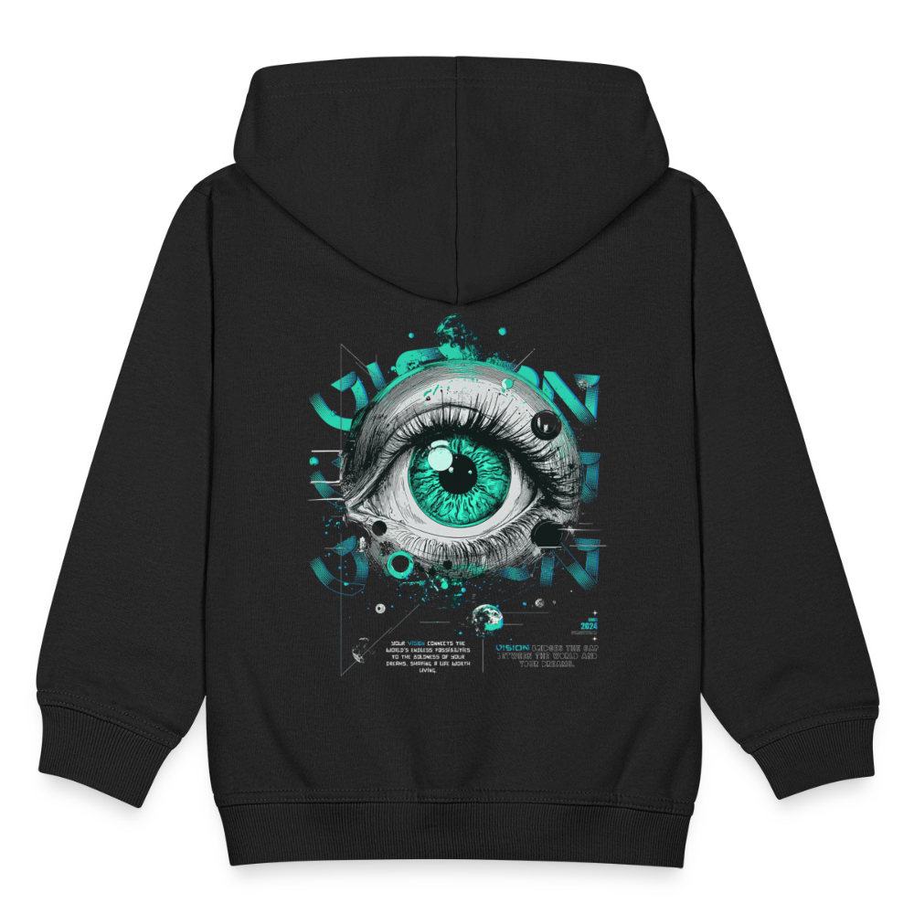 Persephone , Auge, 1st | Kinder Zip Hoodie - Schwarz