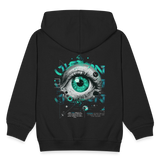 Persephone , Auge, 1st | Kinder Zip Hoodie - Schwarz