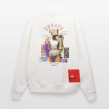 Andromion, Statue, 1st | Heavyweight Oversized Bio Sweater, Unisex - OFF WHITE