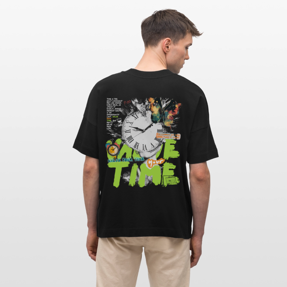 Ifrit, Uhr, 1st | Blaster, Oversize Bio T-Shirt, Unisex - Schwarz