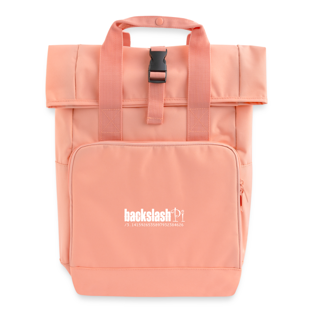 Rolltop Rucksack mit zwei Griffen - Chintzrosa