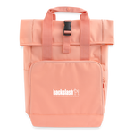 Rolltop Rucksack mit zwei Griffen - Chintzrosa