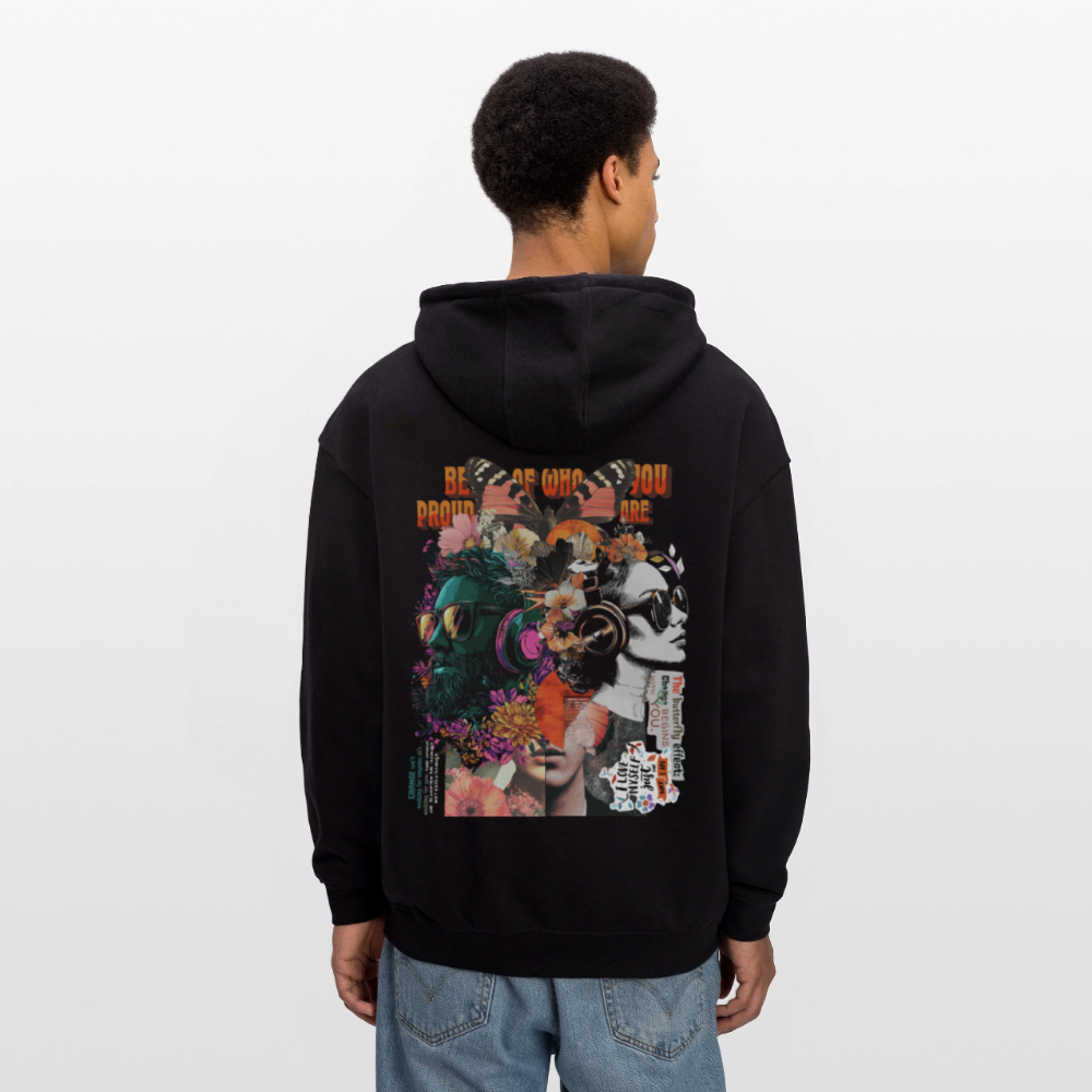 Qareen, Sonnenbrille, 1st | Freshhood, Oversized Unisex Hoodie - Schwarz