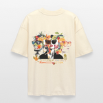 Sylvaris, Gesichter, 1st | Blaster, Oversize Bio T-Shirt, Unisex - Weißgrau