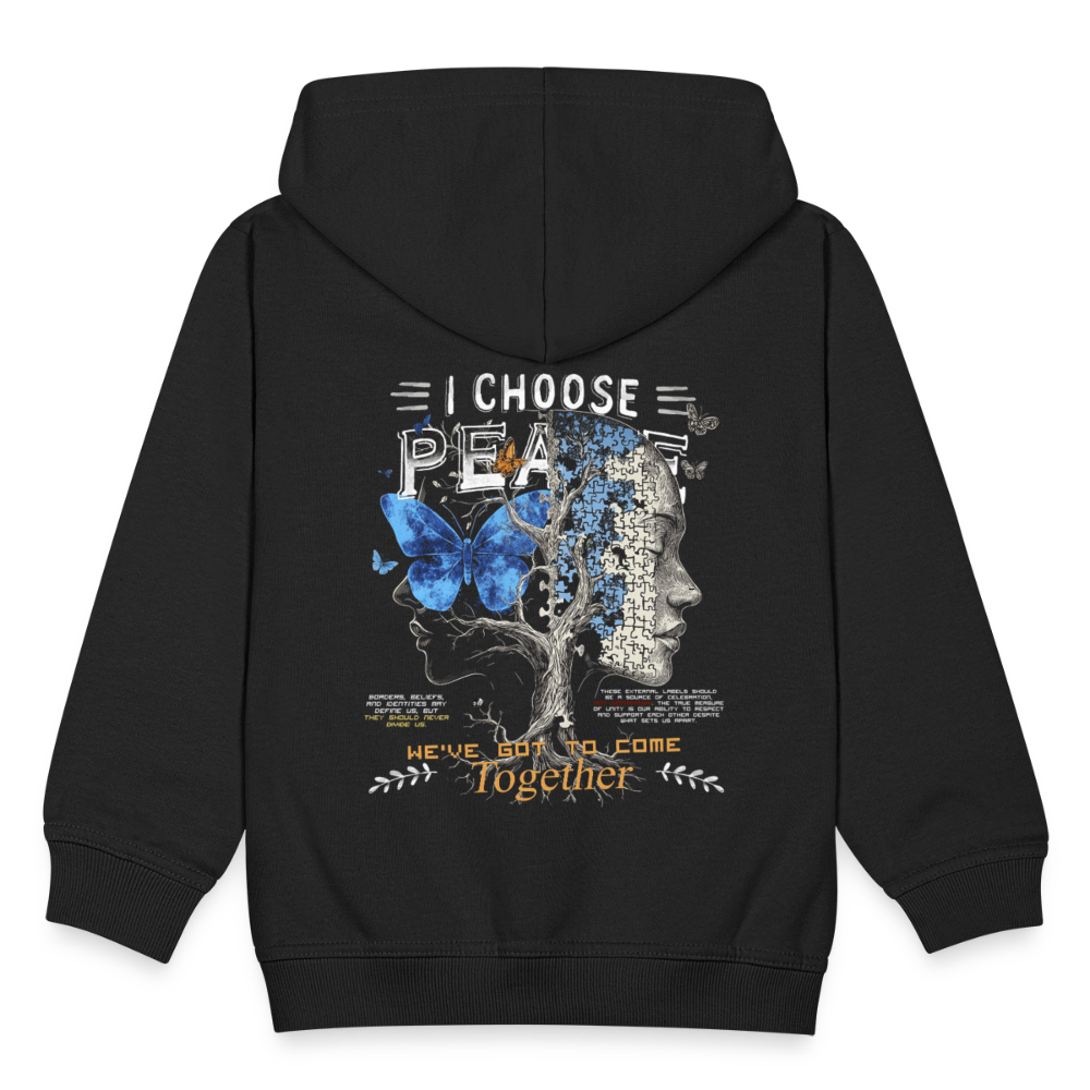 Ravana , Baum, 1st | Kinder Zip Hoodie - Schwarz