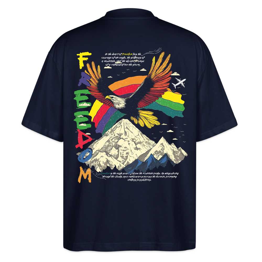 Susanoo, Adler, 1st | Blaster, Oversize Bio T-Shirt, Unisex - Navy
