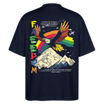 Susanoo, Adler, 1st | Blaster, Oversize Bio T-Shirt, Unisex - Navy