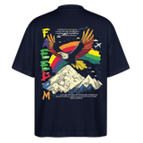 Susanoo, Adler, 1st | Blaster, Oversize Bio T-Shirt, Unisex - Navy