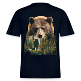Ghadab, Bär, 1st | Essential, Relaxed Fit Unisex Bio T-Shirt - Navy