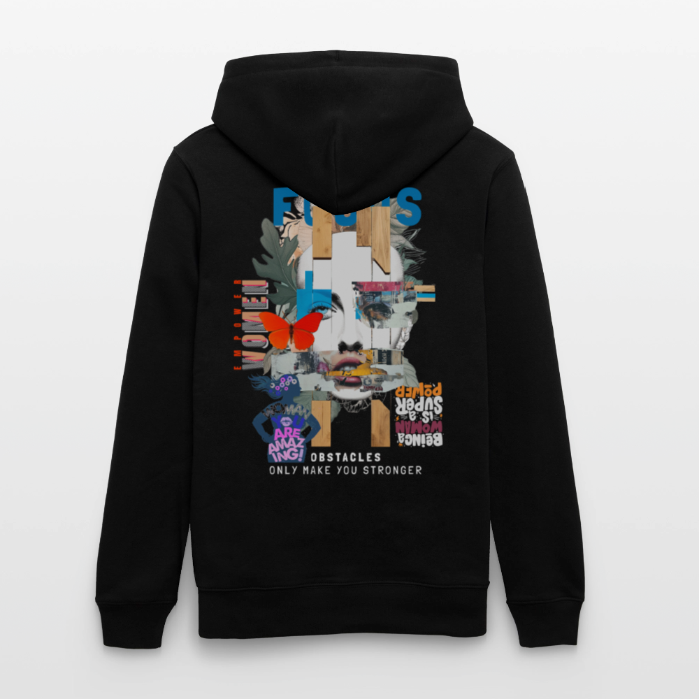 Nerthus, Gesicht, 1st | Cruiser, Unisex Bio-Hoodie - Schwarz