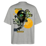 Stellara, Glühbirne, 1st | Blaster, Oversize Bio T-Shirt, Unisex - Grau meliert