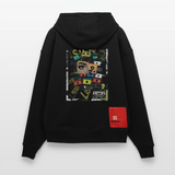 Shahzada, Kassetten, 1st | Heavyweight Oversized Bio Hoodie, Unisex - SOLID BLACK