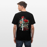 Loreley, Rose, 1st | Essential, Relaxed Fit Unisex Bio T-Shirt - Schwarz