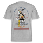 Durnamar, Vogel, 1st | Essential, Relaxed Fit Unisex Bio T-Shirt - Grau meliert