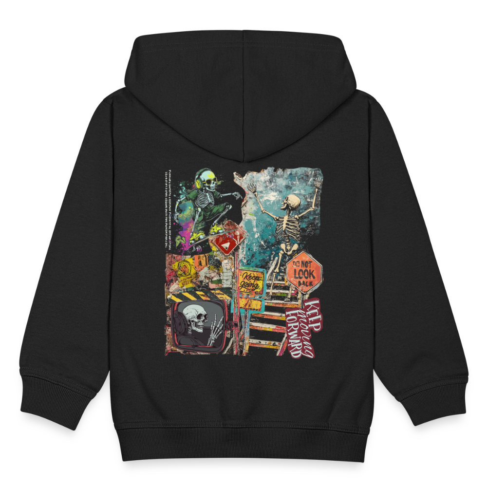 Tangaroa , Skelet, 1st | Kinder Zip Hoodie - Schwarz