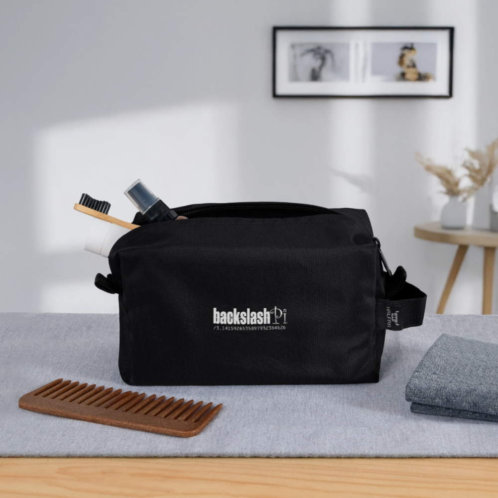 Recycelte Kulturtasche - Schwarz