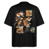Atalantan, Essen, 1st | Blaster, Oversize Bio T-Shirt, Unisex - Schwarz