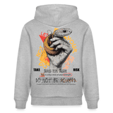 Eldamar, Schlange, 1st | Cruiser, Unisex Bio-Hoodie - Grau meliert
