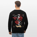Hephani, Schlange, 1st | Roller, Unisex Bio-Sweatshirt - Schwarz