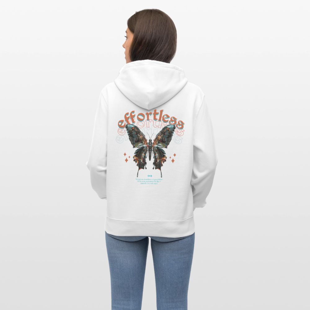 Galaxion, Schmetterling, 1st | Cruiser, Unisex Bio-Hoodie - Weiß