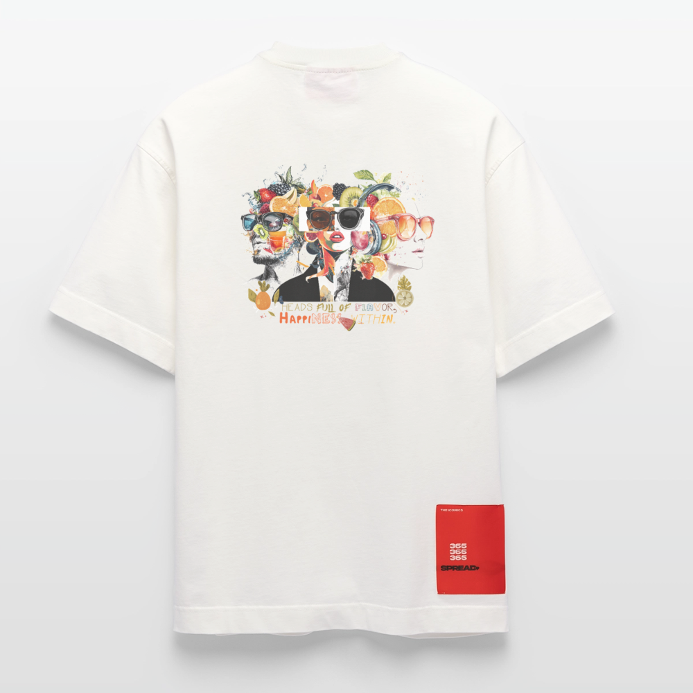 Sylvaris, Gesichter, 1st | Heve, Heavyweight Oversized Bio T-Shirt, Unisex - OFF WHITE