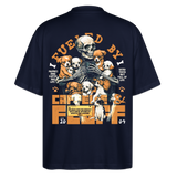 Nyxian, Skelet & Welpen, 1st | Blaster, Oversize Bio T-Shirt, Unisex - Navy