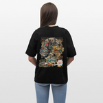 Huitzilopochtli, Gesichter, 1st | Blaster, Oversize Bio T-Shirt, Unisex - Schwarz