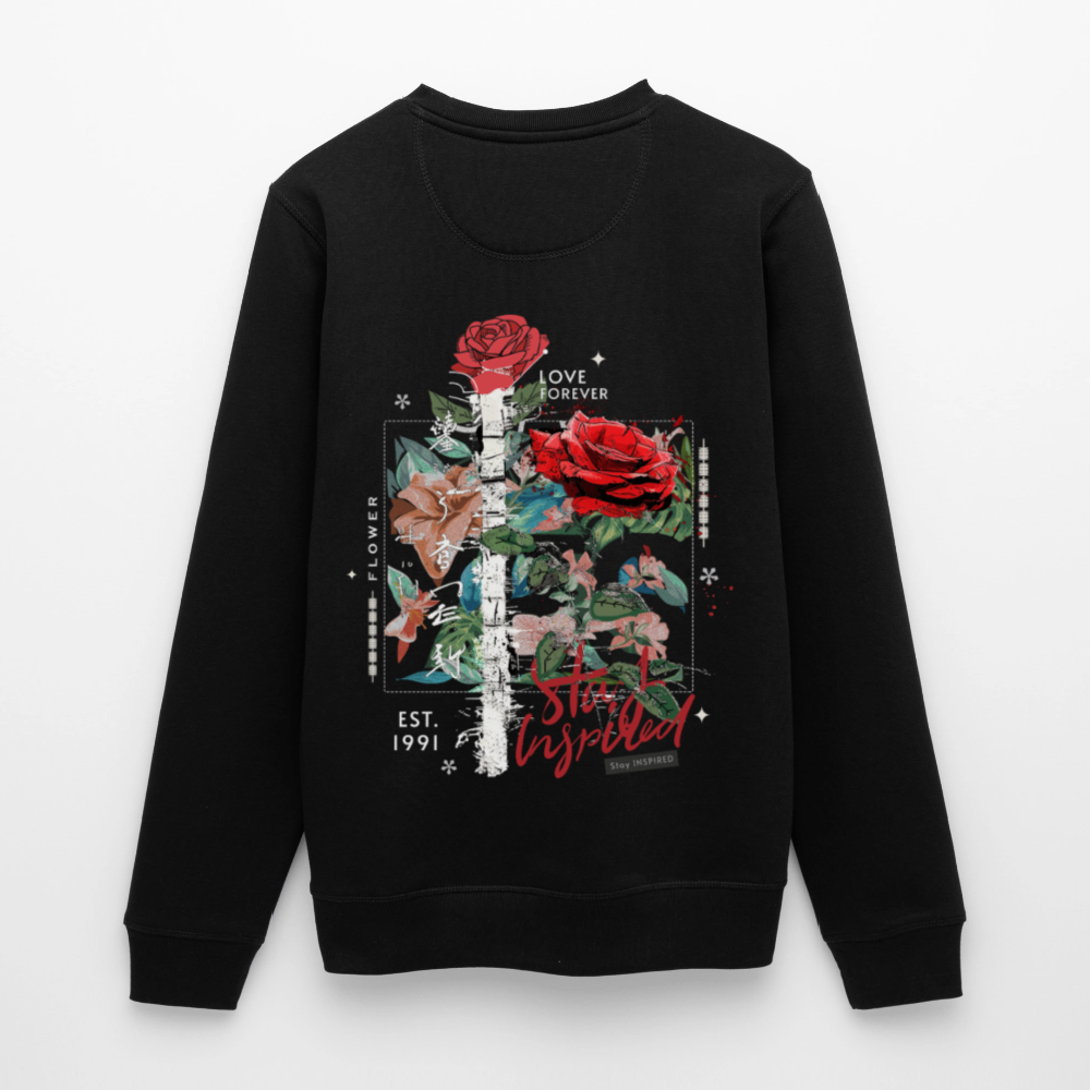 Loreley, Rose, 1st | Roller, Unisex Bio-Sweatshirt - Schwarz