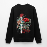 Loreley, Rose, 1st | Roller, Unisex Bio-Sweatshirt - Schwarz