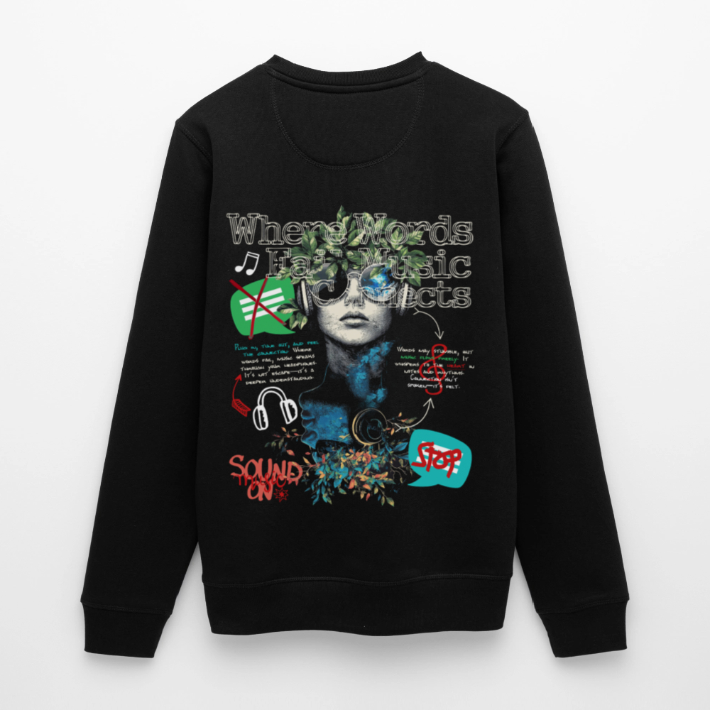 Apollan, Musik, 1st | Roller, Unisex Bio-Sweatshirt - Schwarz