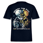 Fujin, Totenkopf, 1st | Essential, Relaxed Fit Unisex Bio T-Shirt - Navy