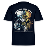 Fujin, Totenkopf, 1st | Essential, Relaxed Fit Unisex Bio T-Shirt - Navy
