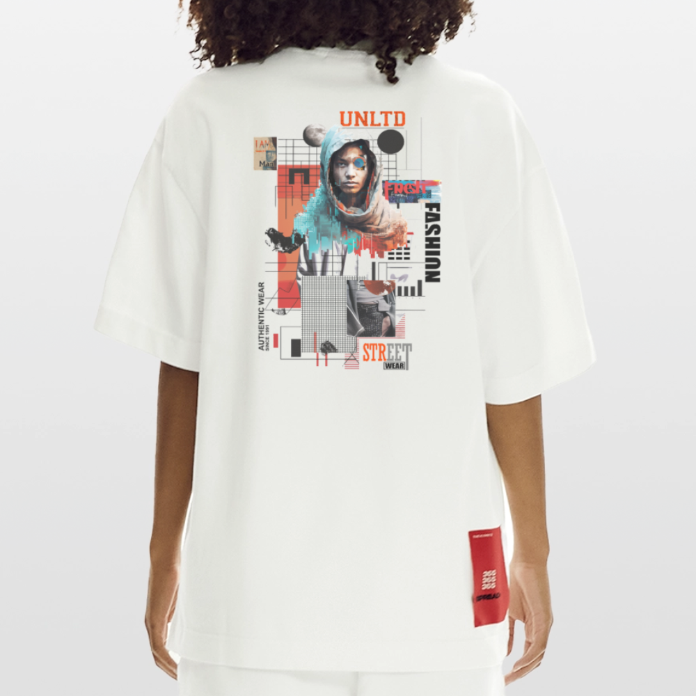 Celestrion, Cyborg, 1st | Heve, Heavyweight Oversized Bio T-Shirt, Unisex - OFF WHITE
