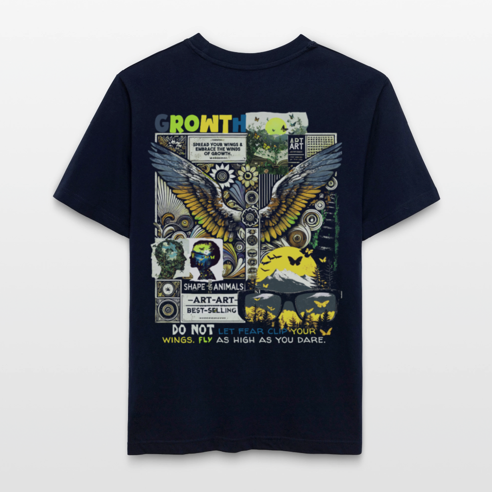 Lugh , Engel, 1st | Essential, Relaxed Fit Unisex Bio T-Shirt - Navy