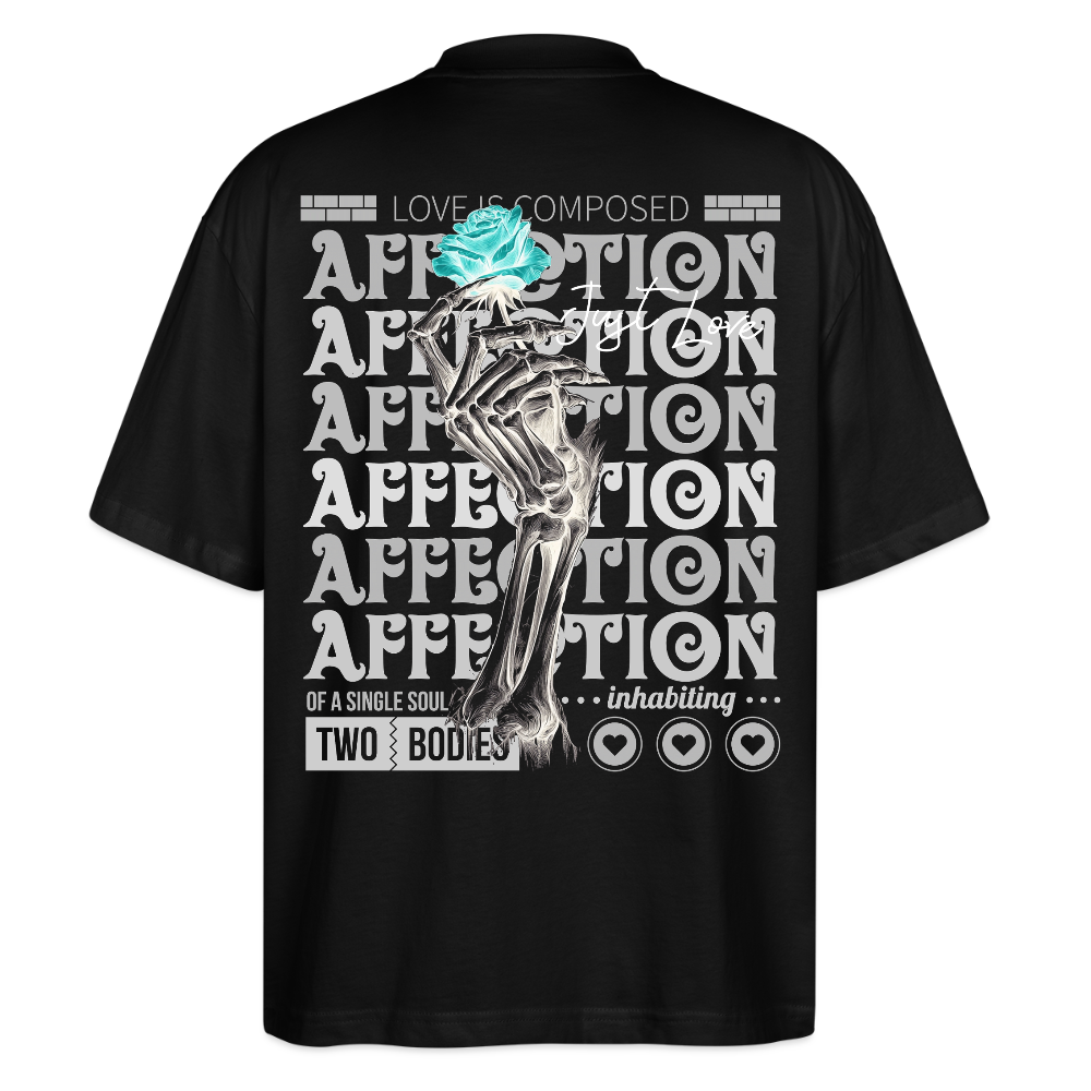 Hestian, Rose, 1st | Blaster, Oversize Bio T-Shirt, Unisex - Schwarz