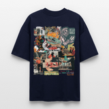 Aurelion2, Office, 1st | Blaster, Oversize Bio T-Shirt, Unisex - Navy