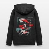 Guanyin, Muschel, 1st | Freshhood, Oversized Unisex Hoodie - Anthrazit