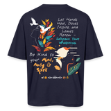 Arwa, Taube, 1st | Breezy, Oversized Unisex T-Shirt - Navy