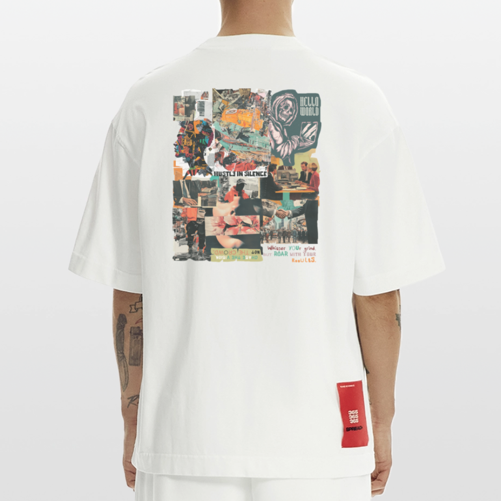 Aurelion, Office, 1st | Heve, Heavyweight Oversized Bio T-Shirt, Unisex - OFF WHITE