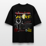 Diony, Wolf, 1st | Blaster, Oversize Bio T-Shirt, Unisex - Schwarz