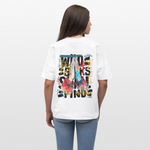 Therondir, Beten, 1st | Blaster, Oversize Bio T-Shirt, Unisex - Weiß
