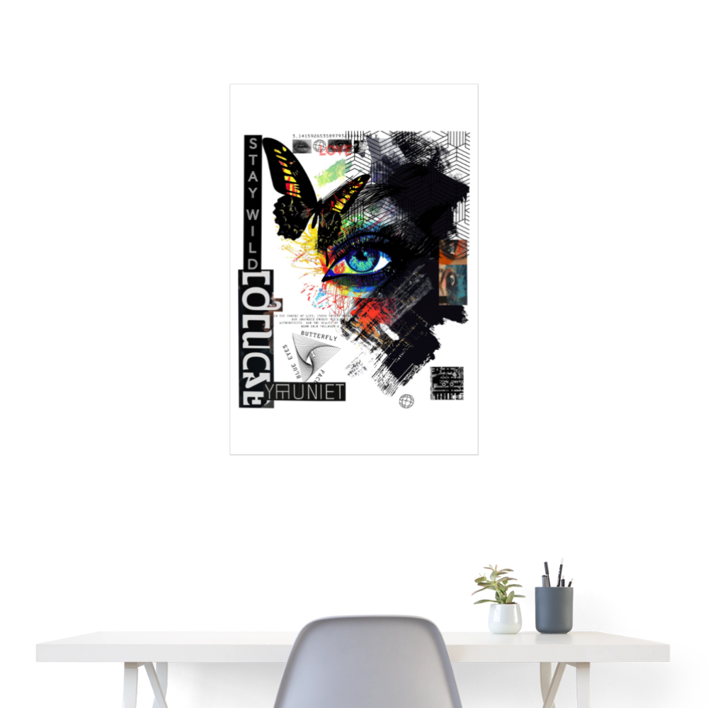 Eldorwyn, Auge, 1st | Poster 60x90 cm - Weiß