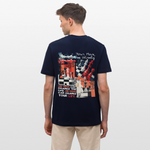 Heraa, Schach, 1st | Essential, Relaxed Fit Unisex Bio T-Shirt - Navy